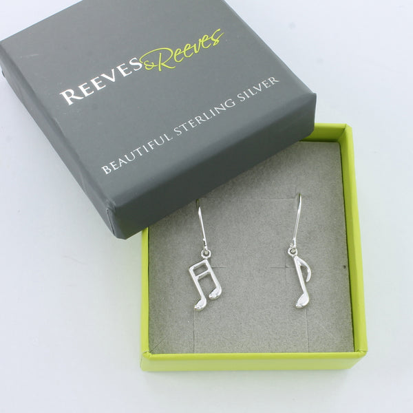 Music Note Drop Earrings