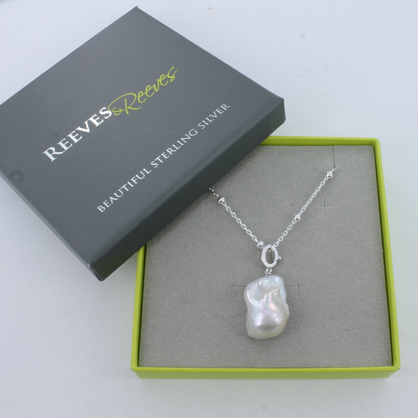 Baroque Pearl Pendant Necklace - Reeves & Reeves