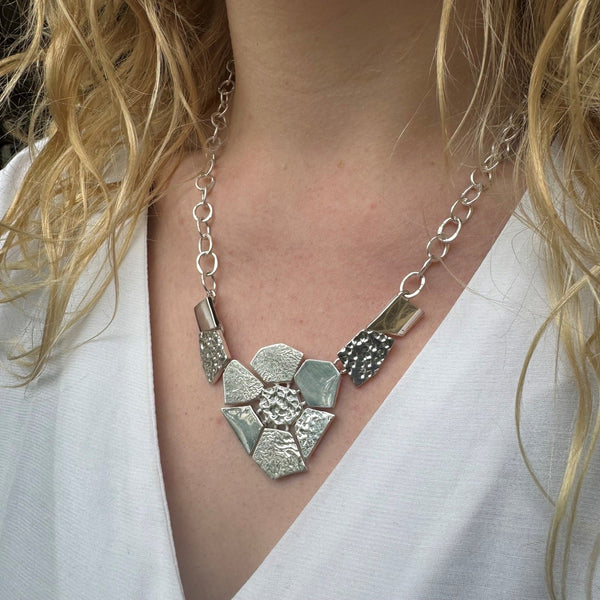 Geometric Cluster Necklace - Reeves & Reeves