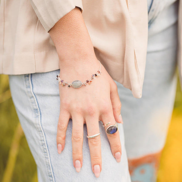 Sophie Labradorite Stone Bracelet - Reeves & Reeves