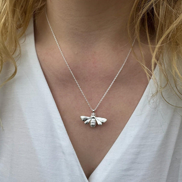 Sterling Silver Queen Bee Necklace - Reeves & Reeves