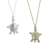 Sterling Silver Turtle Necklace - Reeves & Reeves