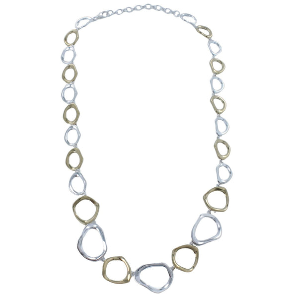 Two Tone Ringlets Necklace - Reeves & Reeves
