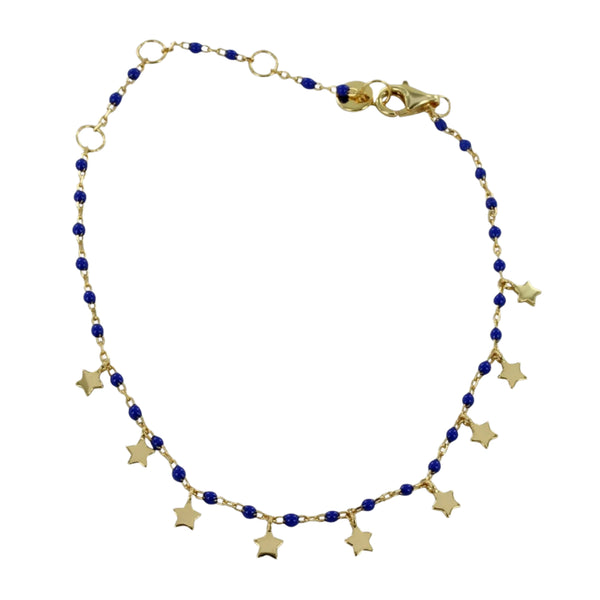 Blue Starry Sterling Silver Bracelet - Reeves & Reeves