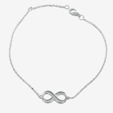 Infinity Sterling Silver Adjustable Bracelet - Reeves & Reeves
