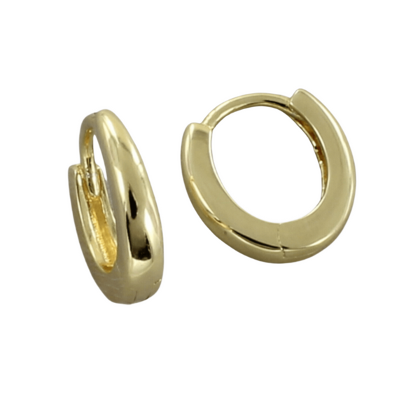 Oval Hoop Earrings in Sterling Silver - Reeves & Reeves