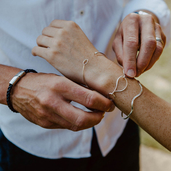 Pear Drop Sterling Silver Bracelet - Reeves & Reeves