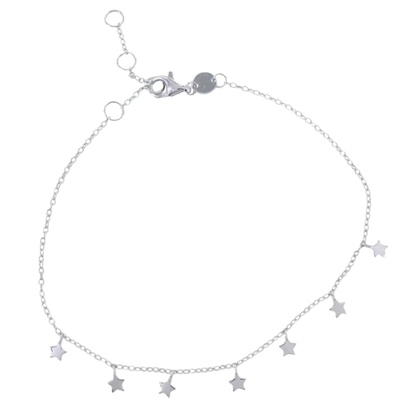 Starry Sterling Silver Charm Bracelet - Reeves & Reeves
