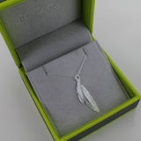 Sterling Silver and Gold Plumage Necklace - Reeves & Reeves