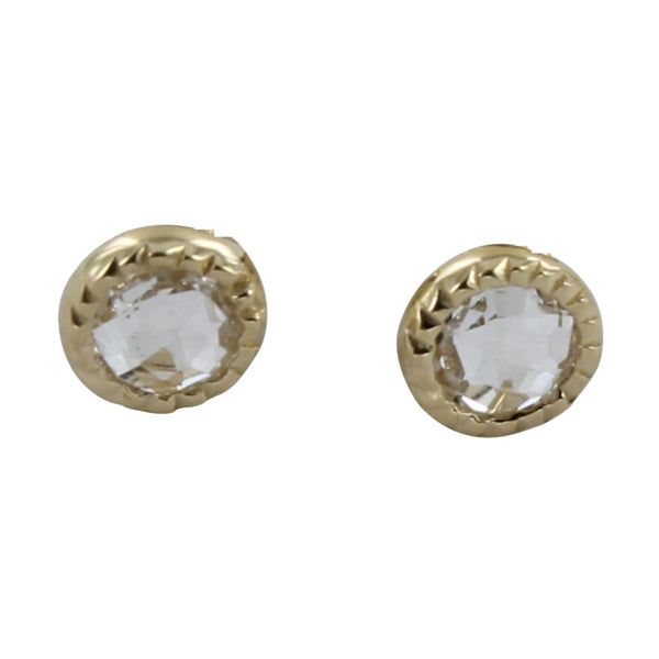 Sterling Silver Crystal Stud Earrings - Reeves & Reeves