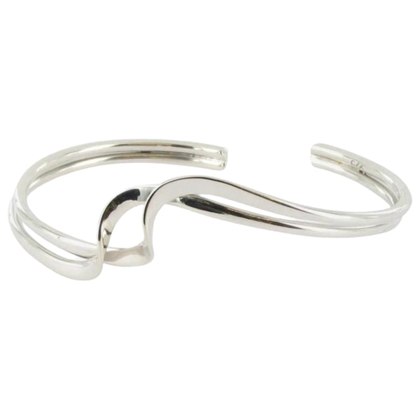 Sterling Silver Double Twist Cuff Bracelet - Reeves & Reeves