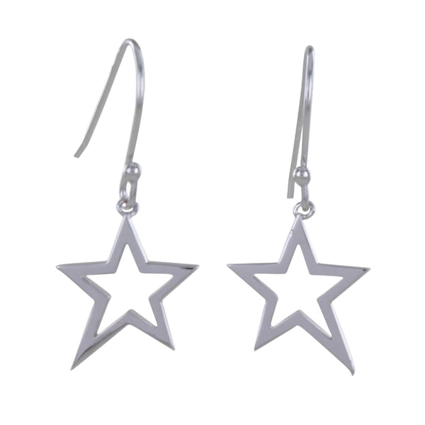 Sterling Silver Duet Star Earrings - Reeves & Reeves