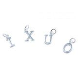 Sterling Silver Elegant Letter Charms - Reeves & Reeves