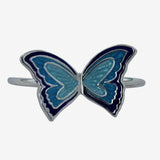 Sterling Silver Enamel Butterfly Ring - Reeves & Reeves
