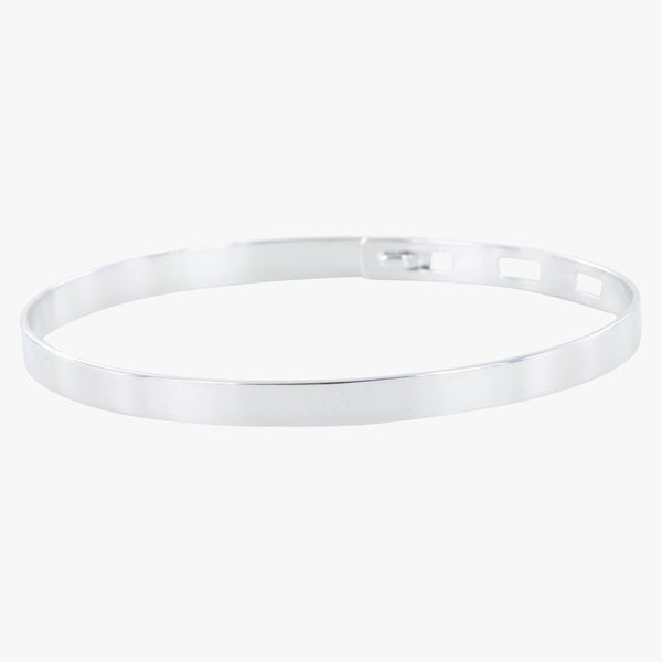 Sterling Silver Engravable Bangle - Reeves & Reeves