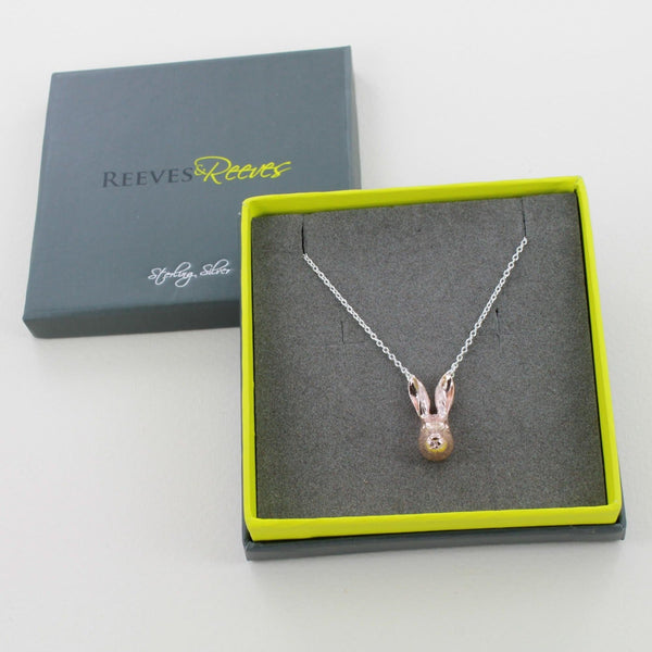 Sterling Silver Hare Necklace - Reeves & Reeves