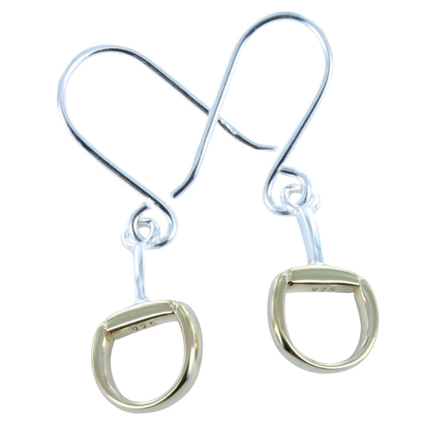 Sterling Silver Snaffle Bit Drop Earrings - Reeves & Reeves