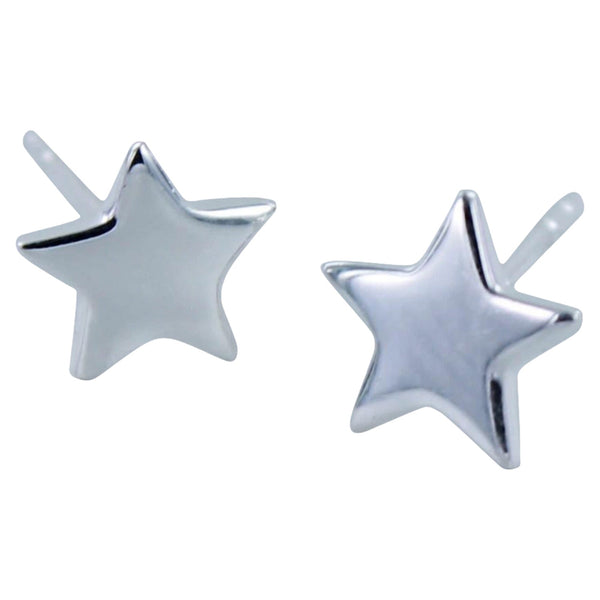 Sterling Silver Star Stud Earrings - Reeves & Reeves