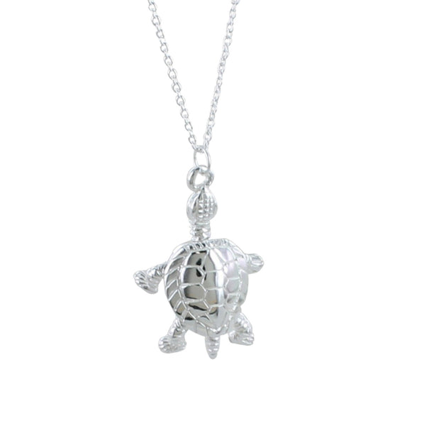 Sterling Silver Turtle Necklace - Reeves & Reeves