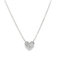 14K Solid Gold and Diamond Heart Necklace - Reeves & Reeves