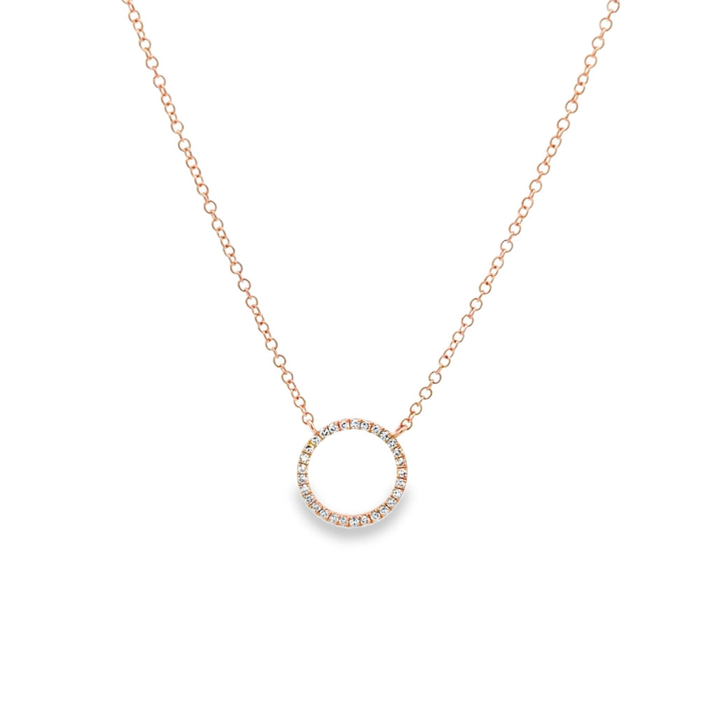 14K Solid Gold and Diamond Ring Necklace - Reeves & Reeves