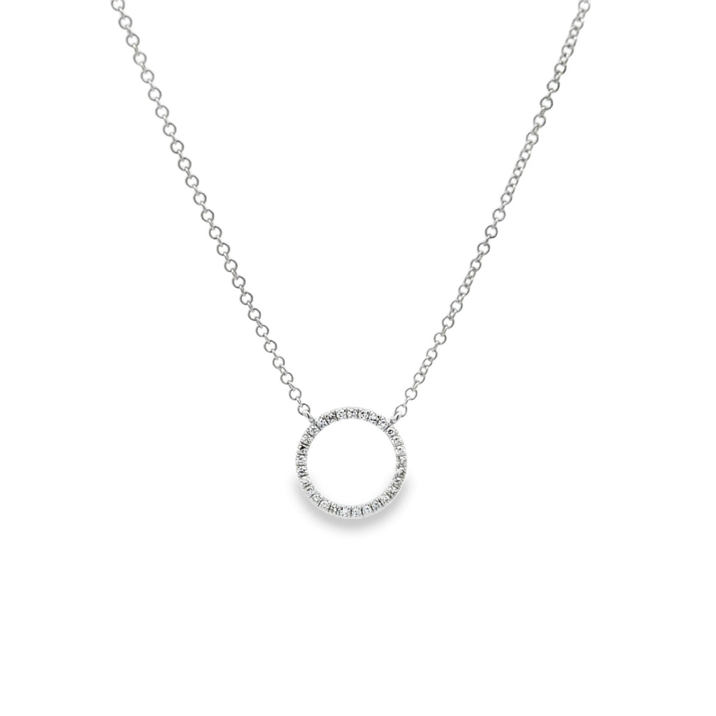 14K Solid Gold and Diamond Ring Necklace - Reeves & Reeves