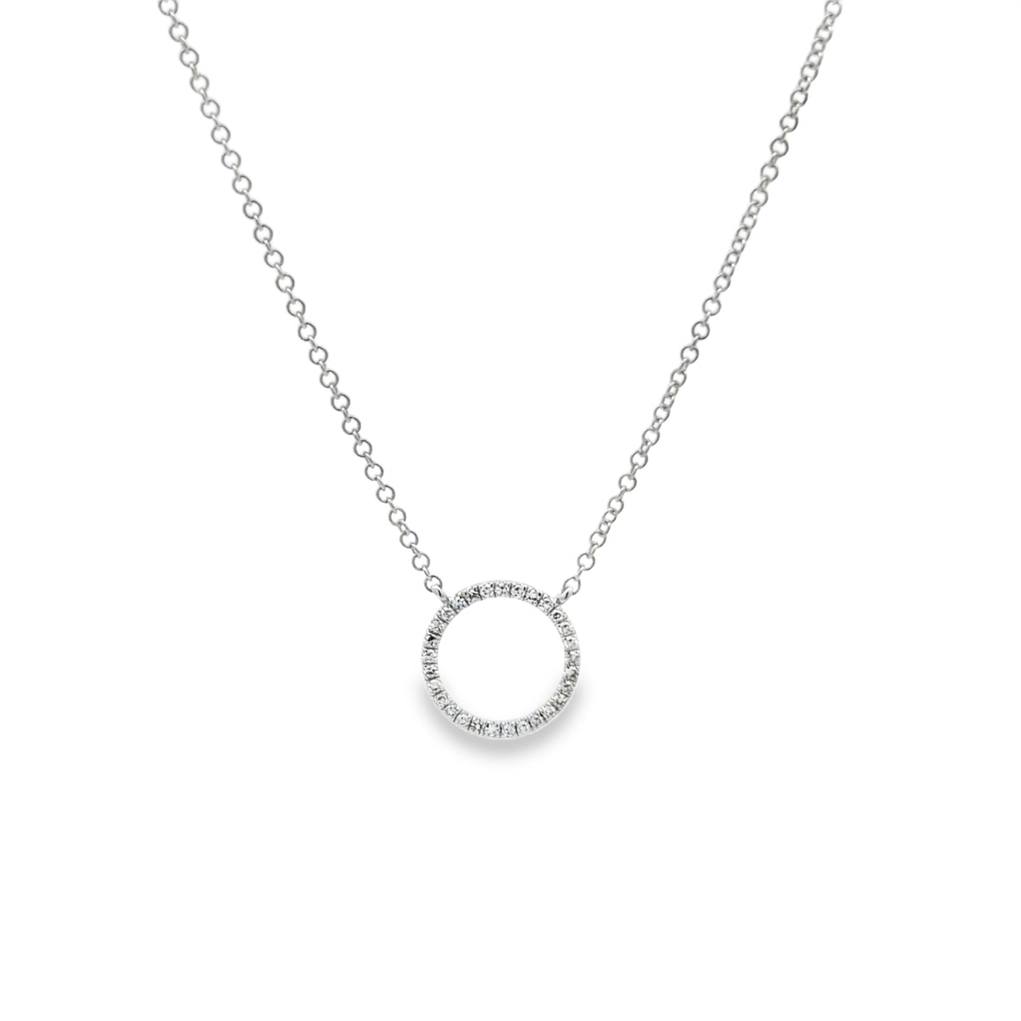 14K Solid Gold and Diamond Ring Necklace - Reeves & Reeves