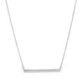 14K Solid Gold and Diamond Trapeze Necklace - Reeves & Reeves