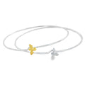 Sterling Silver Bumble Bee Bangle