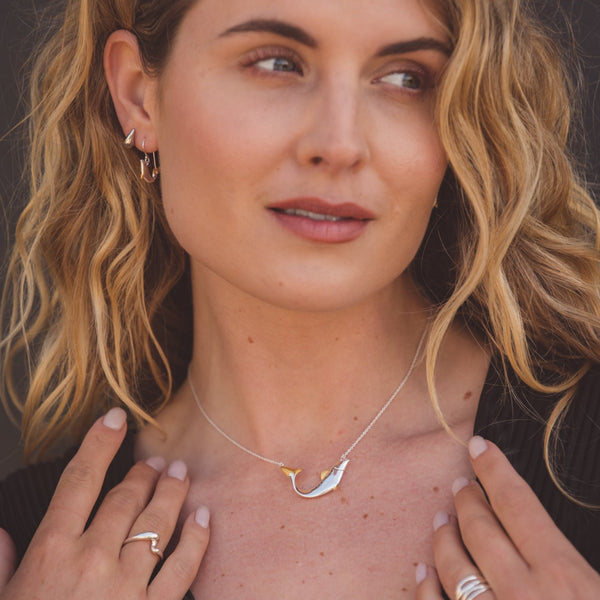 Jumping Salmon Necklace - Reeves & Reeves