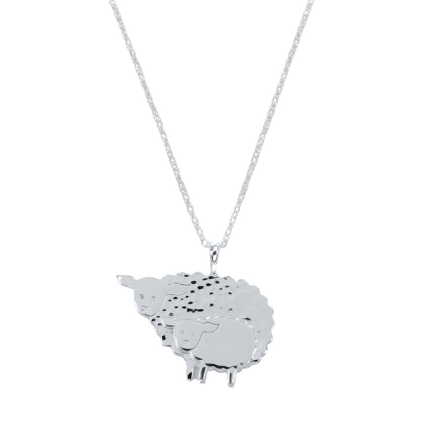 Sterling Silver Sheep Necklace - Reeves & Reeves