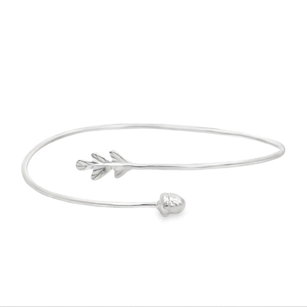 Oak Leaf & Acorn Cuff Bracelet - Reeves & Reeves