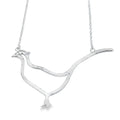 Pheasant Silhouette Sterling Silver Necklace