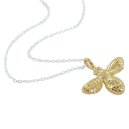 Bumble Bee Sterling Silver Necklace