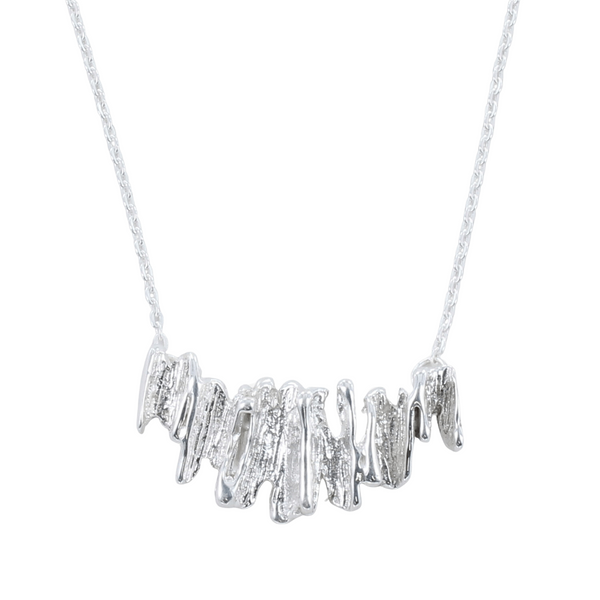 Sterling Silver Flakiest Necklace - Reeves & Reeves