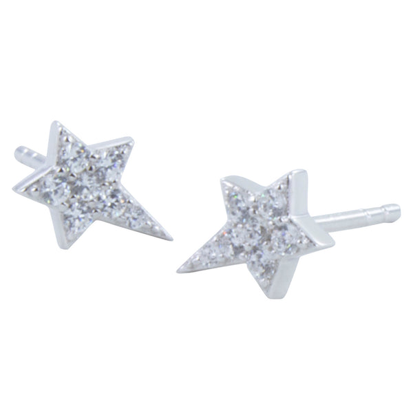 Sterling Silver Star Stud Earrings - Reeves & Reeves