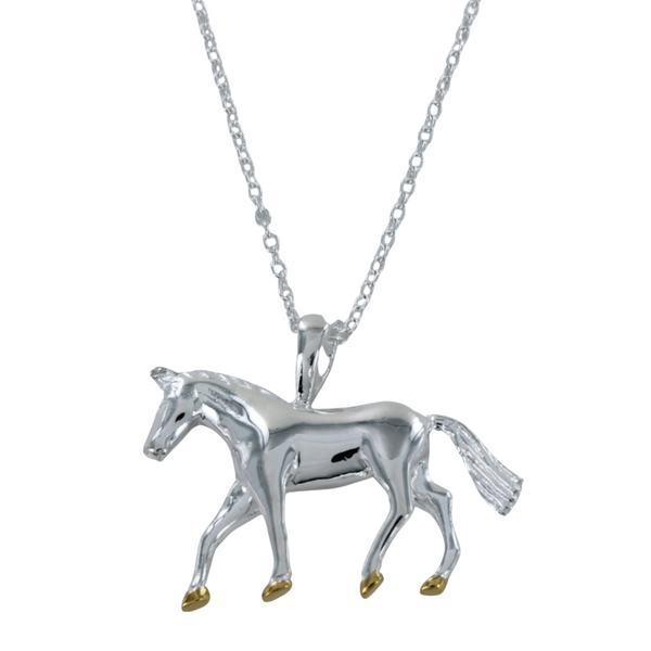 Sterling Silver Merrylegs Horse Equestrian Necklace - Reeves & Reeves