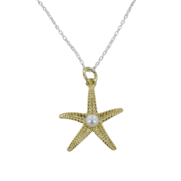 Starfish Pearl Sterling Silver Necklace - Reeves & Reeves