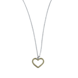 Twisted Heart Necklace Gold - Reeves & Reeves
