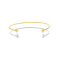 Sterling Silver Two Star Cuff Bracelet