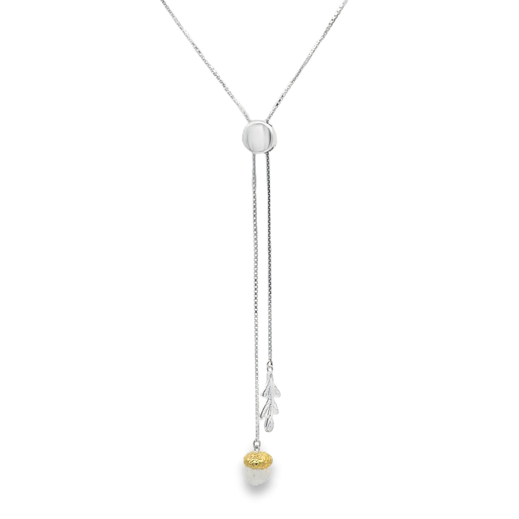 Acorn Slider Necklace
