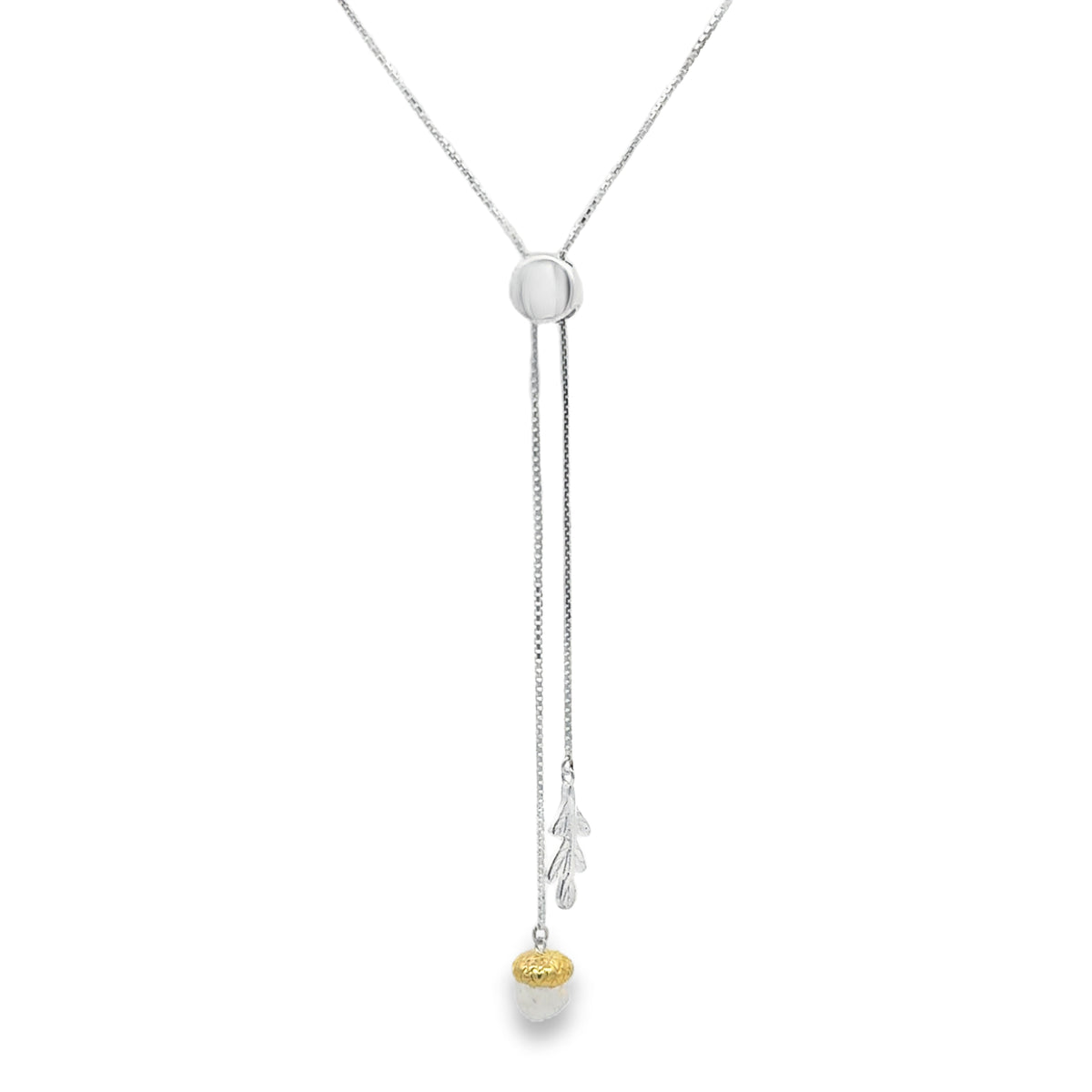 Acorn Slider Necklace