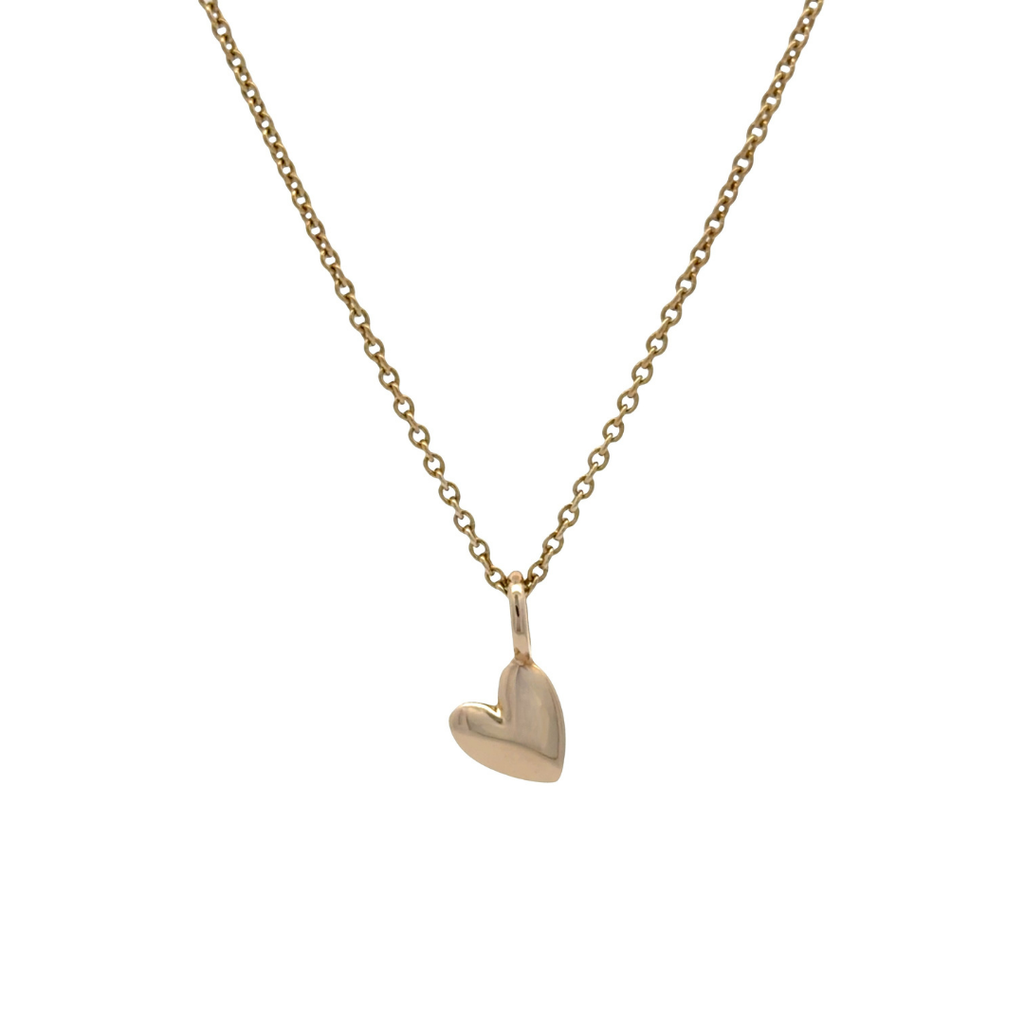 Solid Gold Heart Necklace