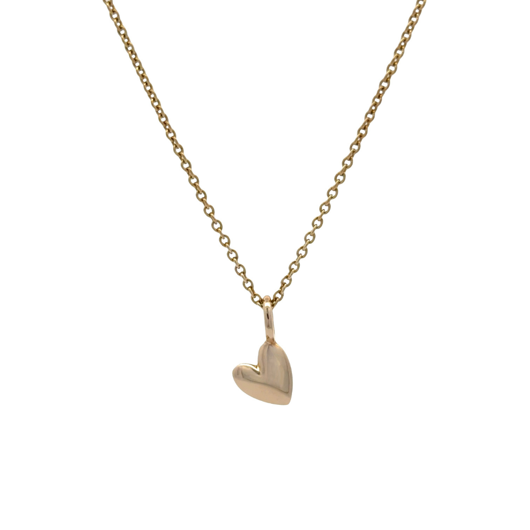 Solid Gold Heart Necklace