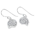 Ammonite Sterling Silver Drop Earrings - Reeves & Reeves