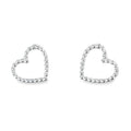 Beaded Heart Stud Earrings - Reeves & Reeves