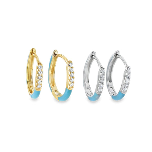 Blue Sky Hoop Earrings - Reeves & Reeves