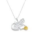 Cat and Wool Sterling Silver Necklace - Reeves & Reeves