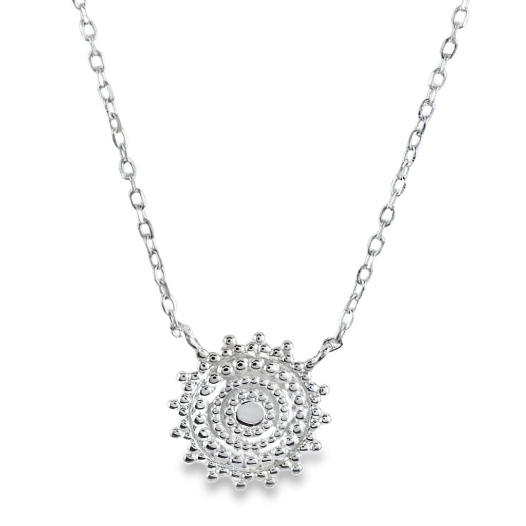 Catherine Wheel Sterling Silver Necklace - Reeves & Reeves