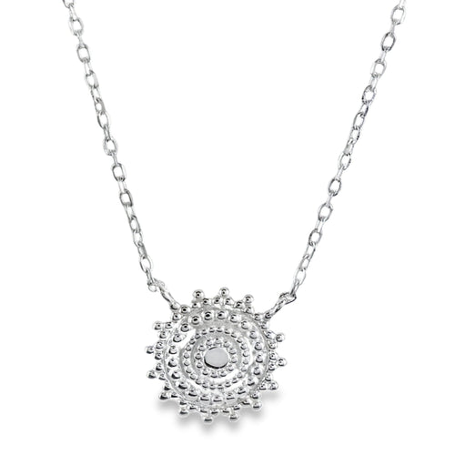 Catherine Wheel Sterling Silver Necklace - Reeves & Reeves